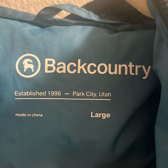 ✨BACKCOUNTRY Men’s Silver Fork 750 Down Teal Sz Large Puffer Jacket✨ - Picture 6 of 9